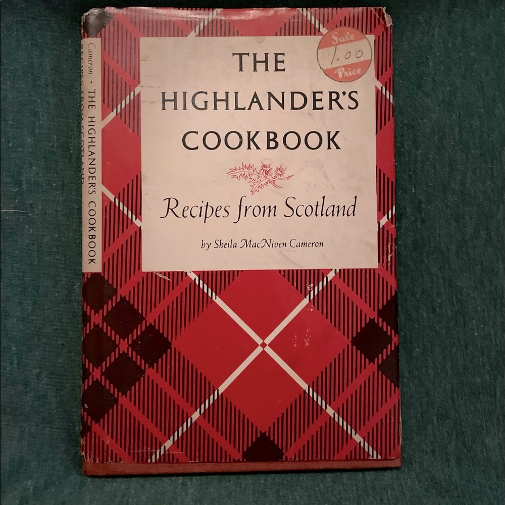 Vintage Authentic Scottish Cookbook